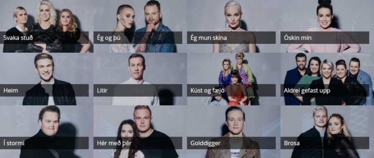 Eurovision 2018: The 12 Icelandic songs ranked from best to worst…